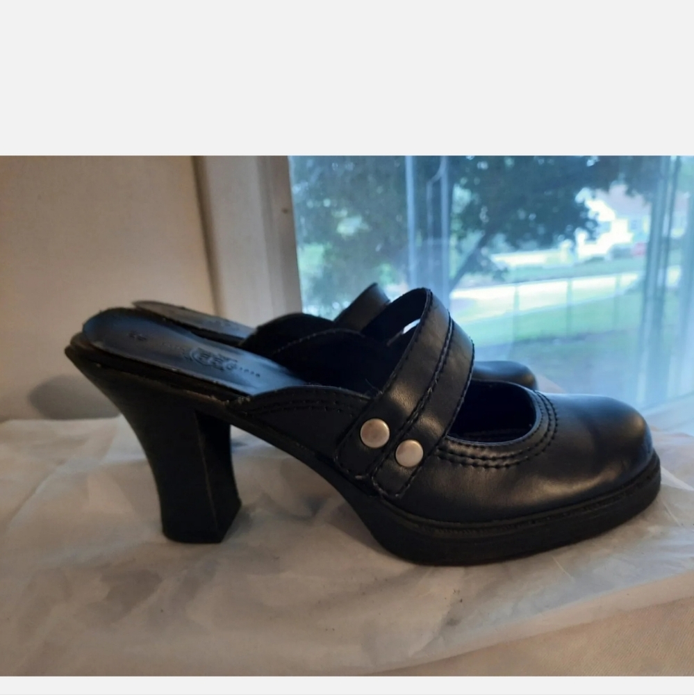 Vintage y2k platform mary jane heels clogs mules